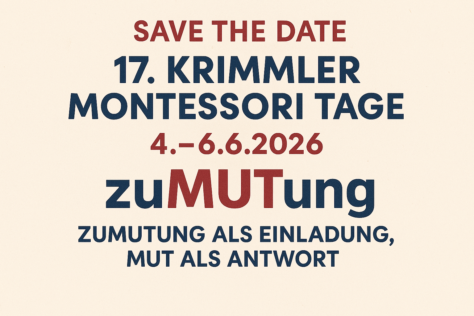 17. Krimmler Montessori Tage